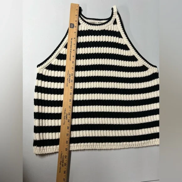 A New Day Striped Knit Sweater Tank Womens XXL - Picture 6 of 7